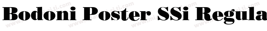 Bodoni Poster SSi Regular字体转换